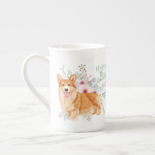 Caneca De Porcelana Delicado Mamãe de Aniversário da China CorGI