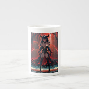 Caneca De Porcelana Demonessa com Contato em Encruzilhada, Anime Demon