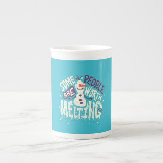 Caneca De Porcelana Desenho de boneco de neve