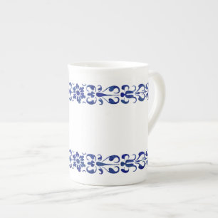 Caneca De Porcelana design azul-romano do século XVI