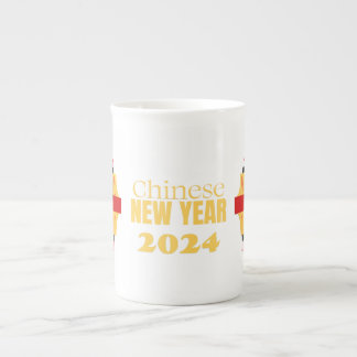 Caneca De Porcelana Design de Ano Novo Chinês - Único