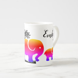 Caneca De Porcelana Design de Elefante Personalizado Personalizado