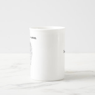 Caneca De Porcelana Design do Memorial Personalizado - O Céu Ganhou um