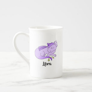 Caneca De Porcelana design zodiac de Libra Dragon