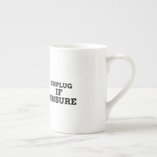 Caneca De Porcelana Desligue se tiver dúvidas