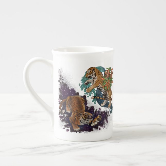 Caneca De Porcelana Destino nos Tigres das Estrelas (Esquerda)