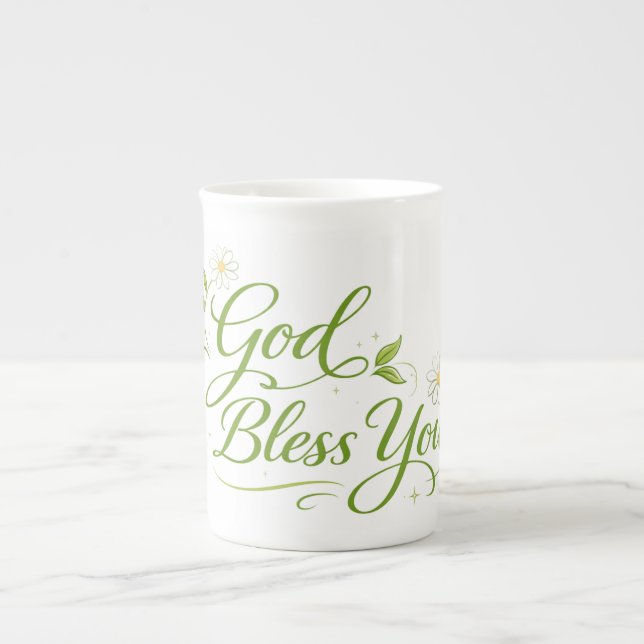 Caneca De Porcelana Deus te abençoe (Frente)