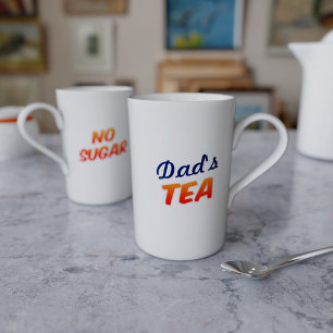 Caneca De Porcelana Diabetes Nome do Pai Pai Chá Sem Açúcar Ajuda