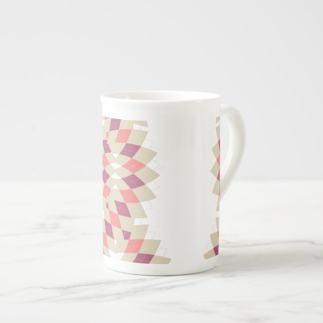 Caneca De Porcelana Diamond Swirl (Frente Esquerda)
