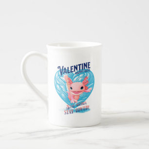 Caneca De Porcelana Dias felizes de São Valentim Fique estranho, fique