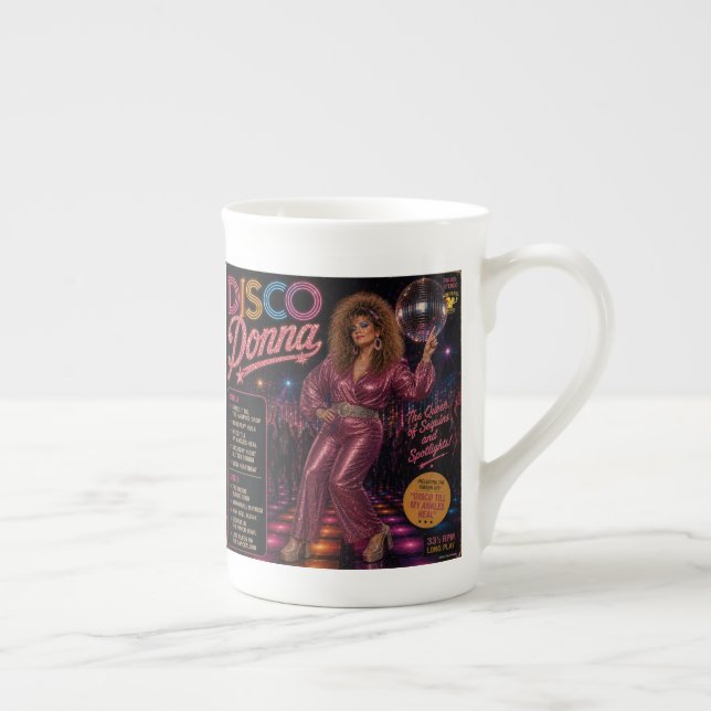 Caneca De Porcelana Disco Donna & Disco Dazzler (Direita)