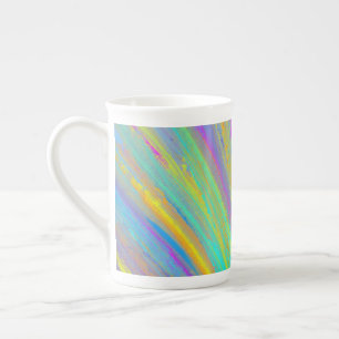 Caneca De Porcelana Diversão de Verão Tropical Abstrato