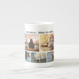 Caneca De Porcelana DIY 5 foto colagem animal de estimação perda de an