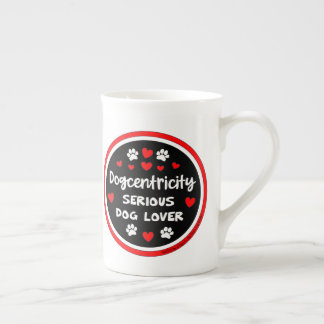 Caneca De Porcelana Dogcentricidade: Amante de Cachorro Séria 