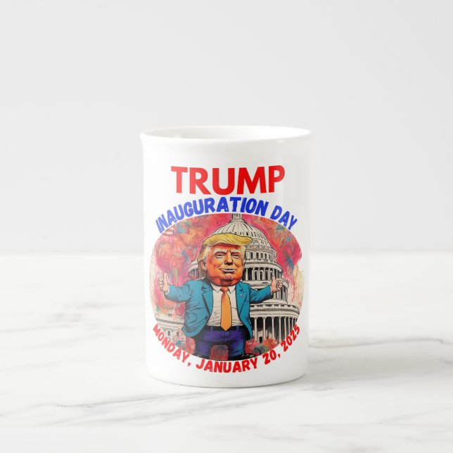 CANECA DE PORCELANA DONALD TRUMP INAUGURATION DAY 2025 (Frente)