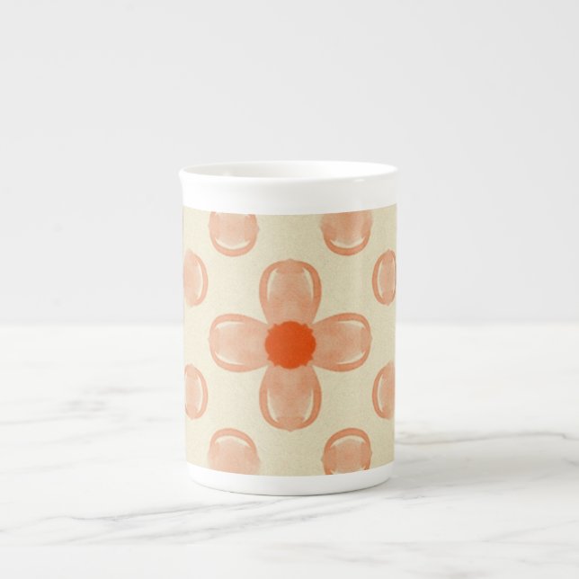 Caneca De Porcelana Dot Florals (Frente)
