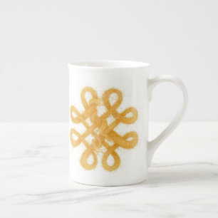 Caneca De Porcelana DOURADA CÉLTICA Bone China Mug