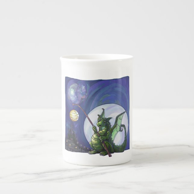 Caneca De Porcelana Dragon Watch Art (Frente)