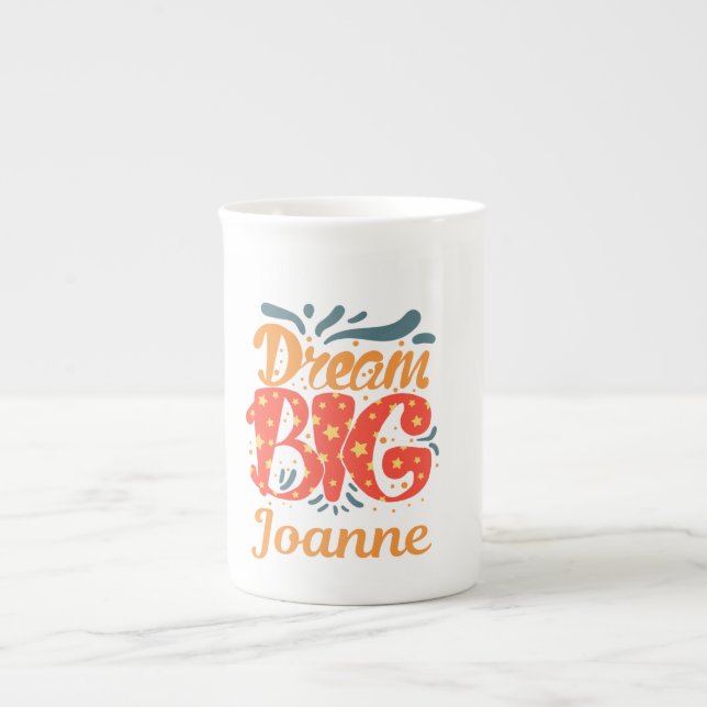 Caneca De Porcelana Dream Big Joanne (Frente)