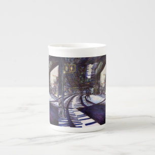 Caneca De Porcelana Dusting the Piano