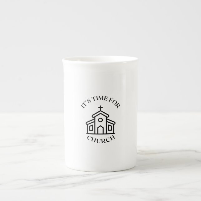CANECA DE PORCELANA É HORA DE IGREJA (Frente)