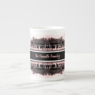 Caneca De Porcelana Edifício de carros vintage Argélia Argel