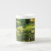 Efeito de Pintura de Jardim Japonês Paisagem