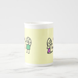 Caneca De Porcelana Ei, Wanna Sip Tea Bone China Cups de RoseWrite