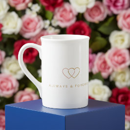 Caneca De Porcelana Elegant Valentine’s Day Mug