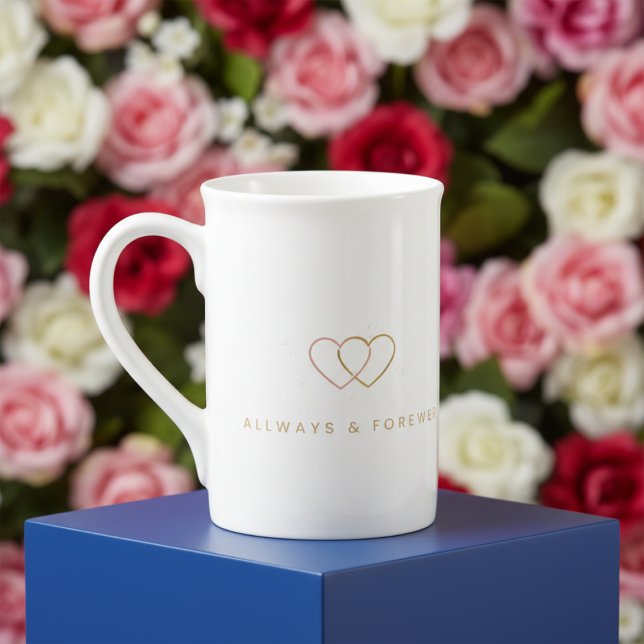 Caneca De Porcelana Elegant Valentine’s Day Mug (Criador carregado)