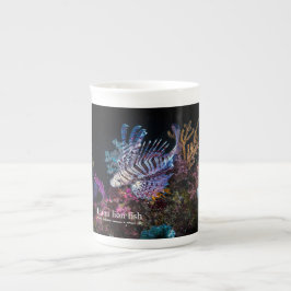 Caneca De Porcelana Elegante Lionfish