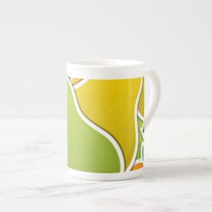 Caneca De Porcelana Ervilha funky mista