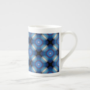 Caneca De Porcelana Espaço Geométrico Azul