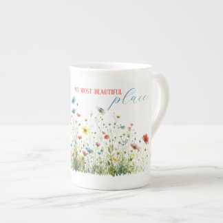 Caneca De Porcelana Especialidade Mug Meu Lugar Mais Batido