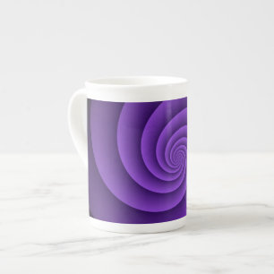 Caneca De Porcelana Espirais de fundo abstrato soft IV