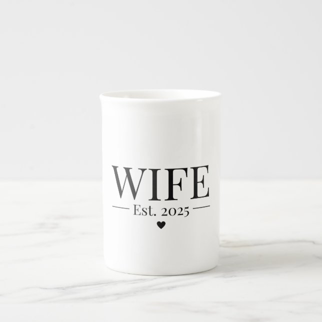 Caneca De Porcelana Esposa Estabelecida 2025 (Frente)