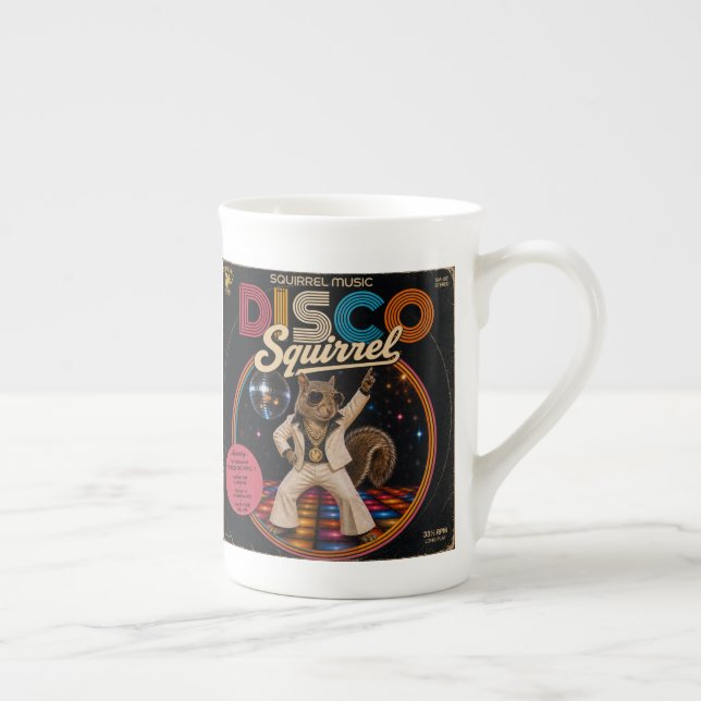 Caneca De Porcelana Esquilo Disco (Direita)