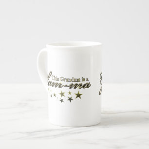 Caneca De Porcelana Esta avó é Glam-mães