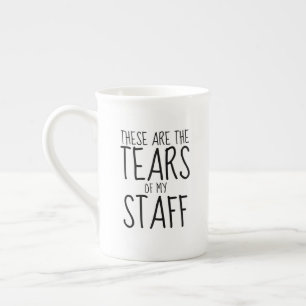 Caneca De Porcelana Estas São As Lágrimas Da Minha Equipe
