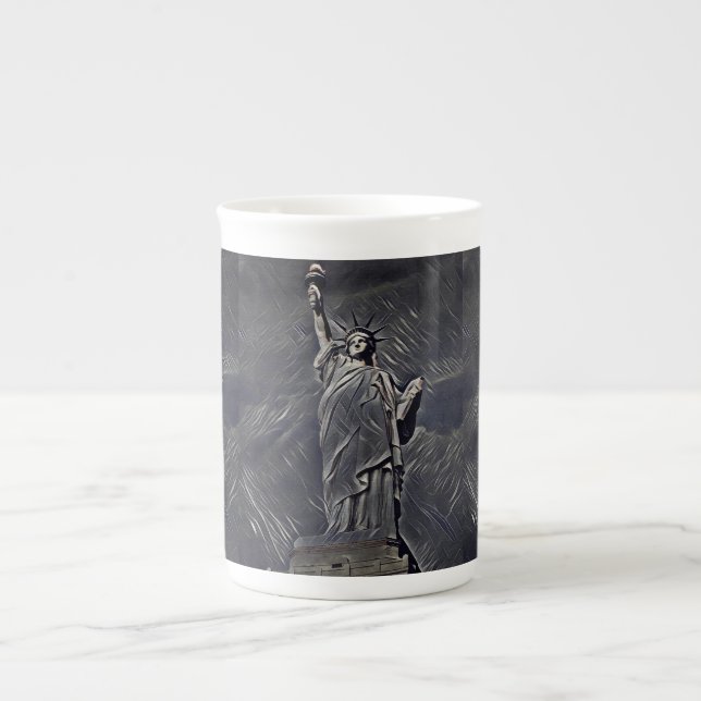 Caneca De Porcelana Estátua da Liberdade (Frente)