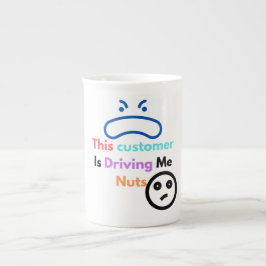 Caneca De Porcelana Este cliente está me dando loucos