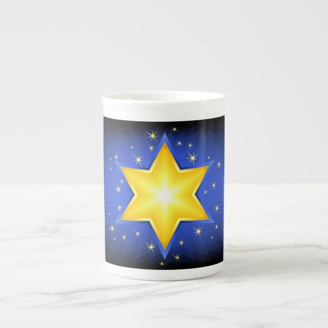 Caneca De Porcelana Estrela de David (Frente)