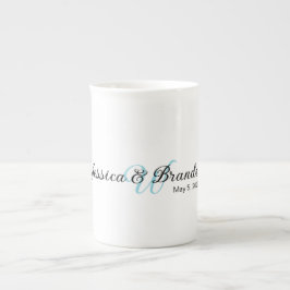 Caneca De Porcelana Etiqueta de Casamento 016