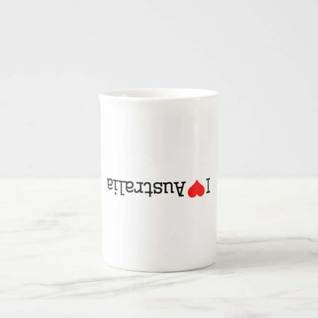 Caneca De Porcelana Eu Amo Austrália (Frente)