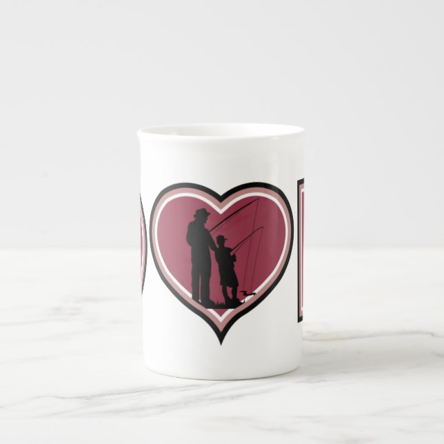 Caneca De Porcelana Eu Amo Papai - (Frente)