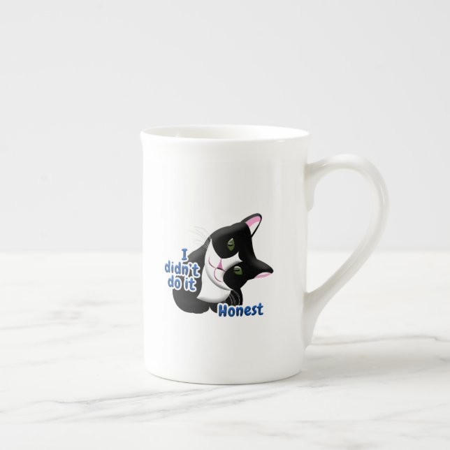 Caneca De Porcelana Eu não fiz isso Cat (Direita)