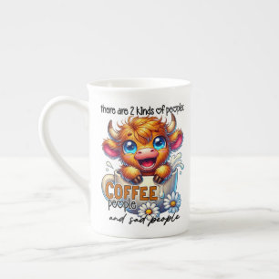 Caneca De Porcelana Existem 2 Tipos de Pessoas, Pessoas do Café... 