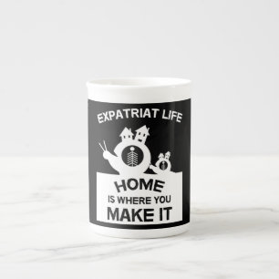 Caneca De Porcelana Expatriados Expatriados No Exterior Famílias E Pre