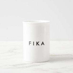 Caneca De Porcelana F I K A Bone China Mug