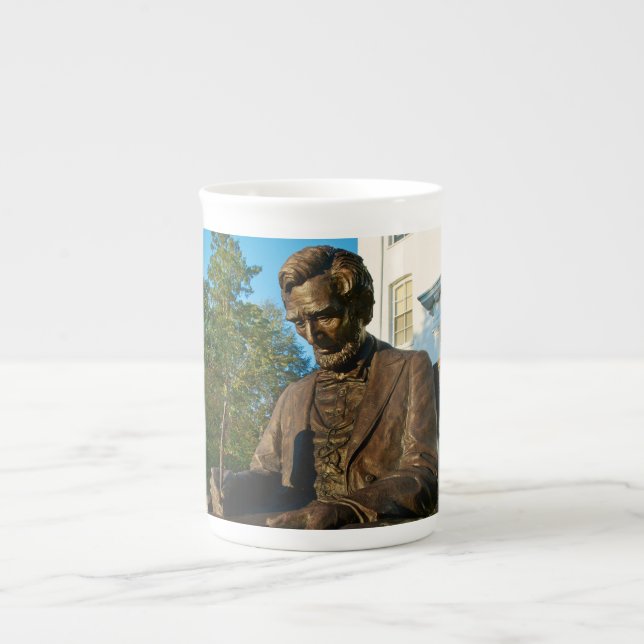 Caneca De Porcelana Faculdade de Gettysburg - memorial de Abraham (Frente)